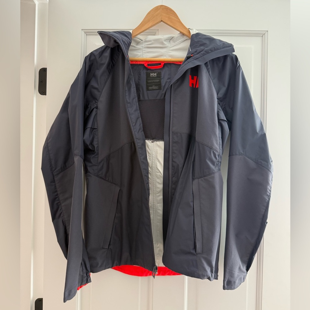 Helly Hansen Navy Blue Hooded Shell Jacket